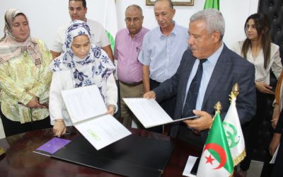 Cérémonie de signature de contrat de recherche -ATRST-Blida1