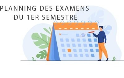 Mise à jour du Planning des examens du premier Semestre – Année universitaire 2023/2024