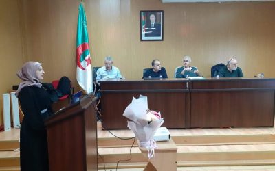 مناقشــة أطروحة دكتــوراه في إطار برنامج تنقــل الطلبــة (ايراسموس)