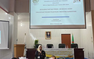1 er Séminaire National sur l’Innovation et la Durabilité dans l’Industrie Alimentaire
