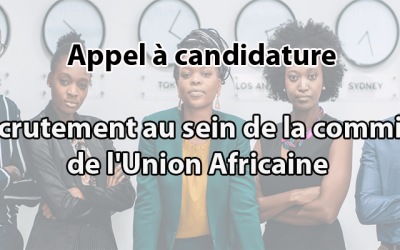 Appel à candidatures pour recrutement au sein de l’UA