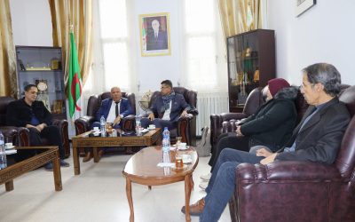 Le Pr.Bezzina reçoit le directeur de l’Institut supérieur des Etudes  Technologiques de Zaghouan