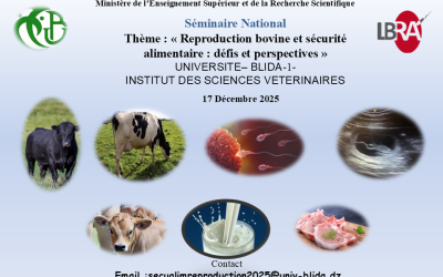 Séminaire National : « Reproduction bovine et sécurité alimentaire : défis et perspectives »